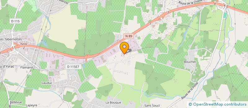 localisation de l'entreprise METEM à POMPIGNAC