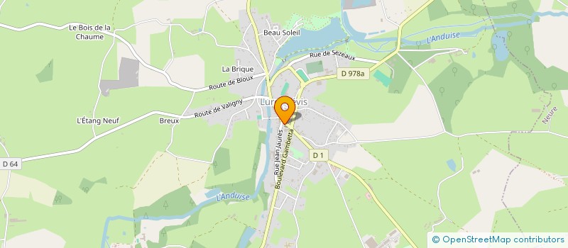 localisation de l'entreprise METENIER  LURCY-LEVIS