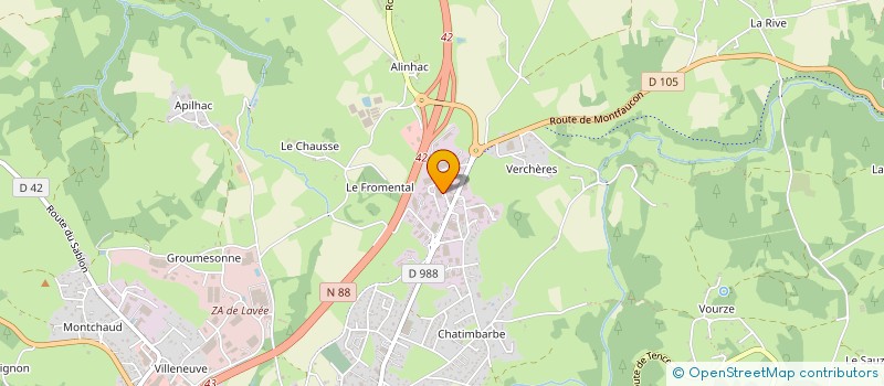 localisation de l'entreprise METEOR à YSSINGEAUX