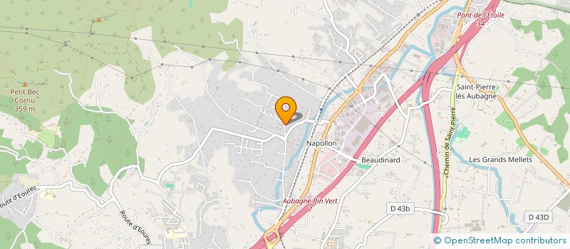 localisation de l'entreprise METEOR à AUBAGNE