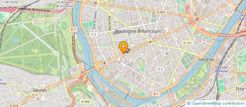 localisation de l'entreprise METEOR-NETWORKS à BOULOGNE-BILLANCOURT