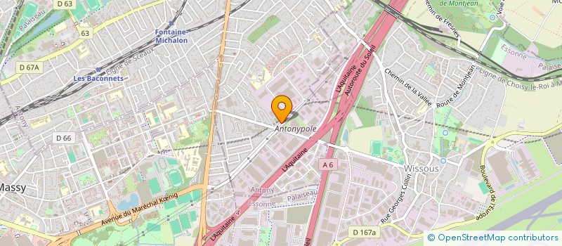 localisation de l'entreprise METEOR PAINTBALL à ANTONY