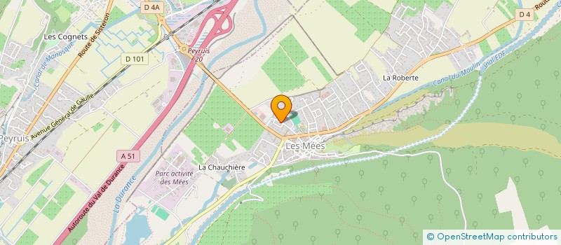 localisation de l'entreprise METEORES à LES MEES