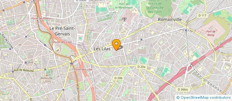 localisation de l'entreprise METEORES FRANCE ( METEORES ) à LES LILAS