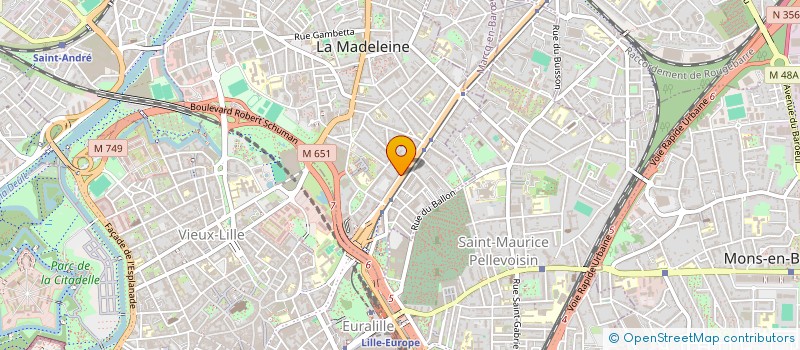 localisation de l'entreprise METEORS à LA MADELEINE