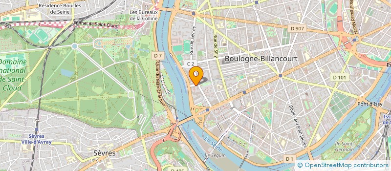 localisation de l'entreprise METERA à BOULOGNE-BILLANCOURT