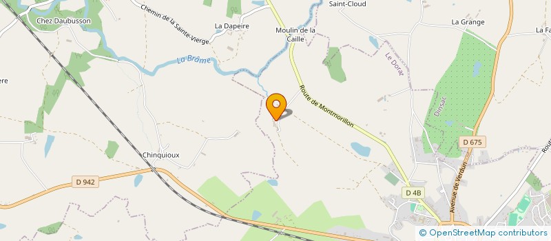 localisation de l'entreprise METEYER XAVIER ET MAUGANE  LE DORAT