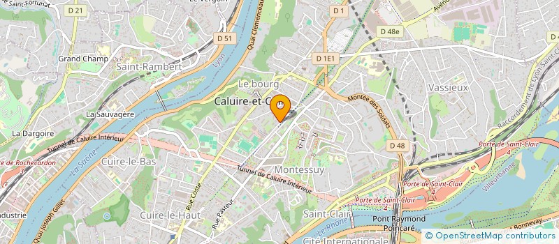 localisation de l'entreprise METGE à CALUIRE-ET-CUIRE