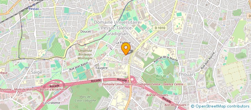 localisation de l'entreprise METGE à PESSAC
