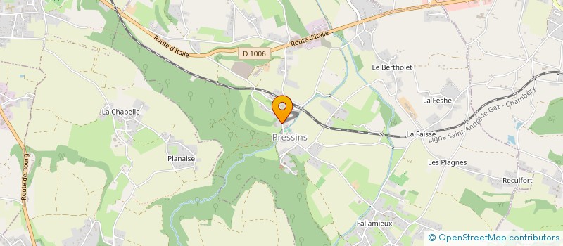 localisation de l'entreprise METHA 4 AGRI  PRESSINS