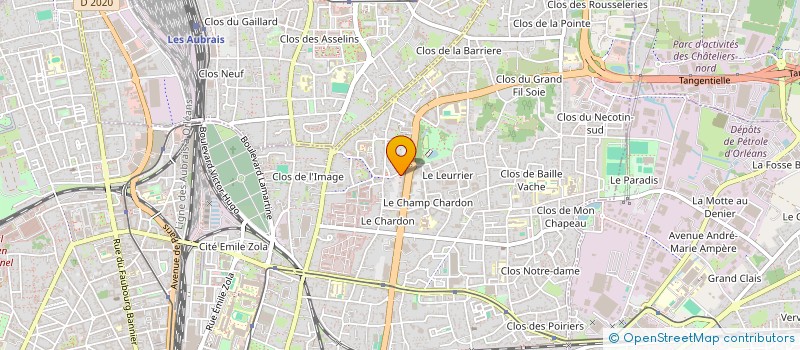 localisation de l'entreprise METHA AGRI CENTRE à ORLEANS
