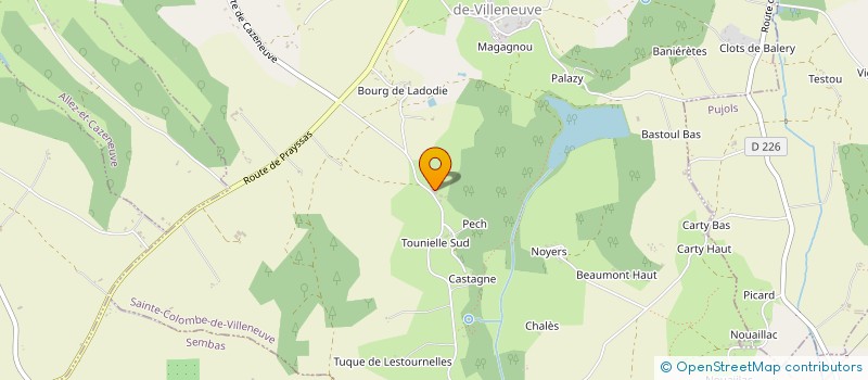 localisation de l'entreprise METHA ALLIANCE à SAINTE-COLOMBE-DE-VILLENEUVE
