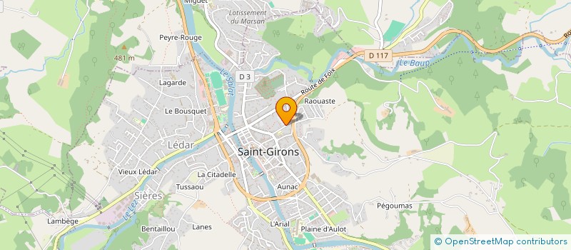 localisation de l'entreprise METHA BAS SALAT (MBS) à SAINT-GIRONS