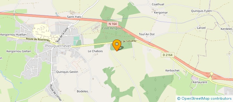 localisation de l'entreprise METHA BREIZH à KERGRIST-MOELOU