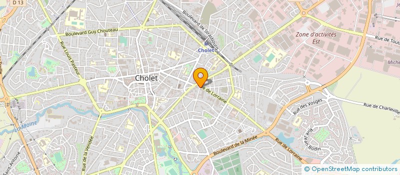 localisation de l'entreprise METHA CLIM à CHOLET