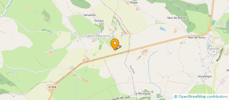 localisation de l'entreprise METHA DES 3 COMMUNES  LACAPELLE-LIVRON