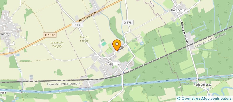 localisation de l'entreprise METHADEC à APPILLY