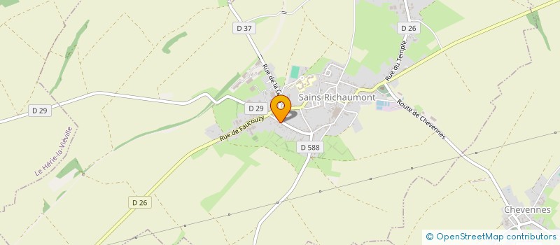 localisation de l'entreprise METHAGN à LE HERIE-LA-VIEVILLE