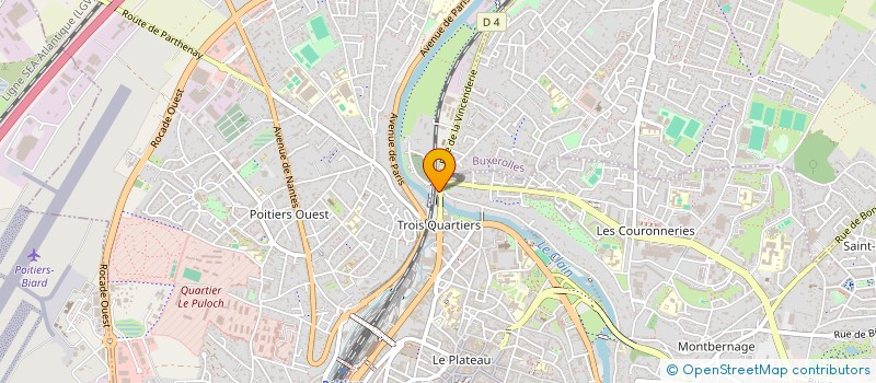 localisation de l'entreprise METHANE INVEST ROSE  POITIERS