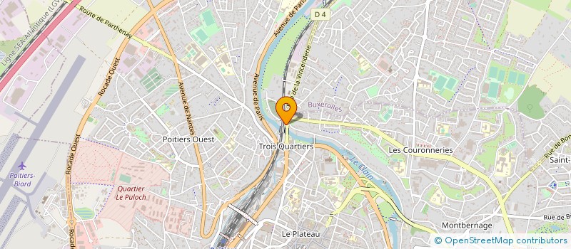 localisation de l'entreprise METHANE INVEST VERT  POITIERS