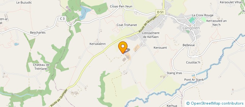 localisation de l'entreprise METHANODET  LANGOLEN