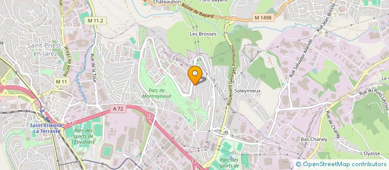 localisation de l'entreprise METHEOR à SAINT-ETIENNE