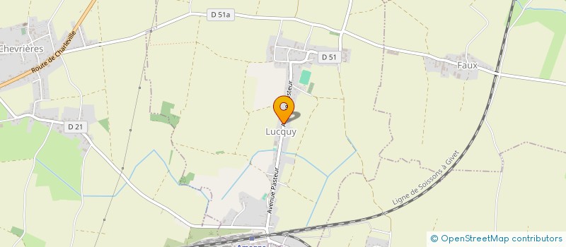 localisation de l'entreprise METHER LAURENT  LUCQUY