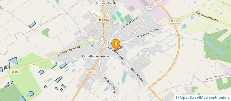 localisation de l'entreprise METHEZ PEINTURE  LE CONTROIS-EN-SOLOGNE