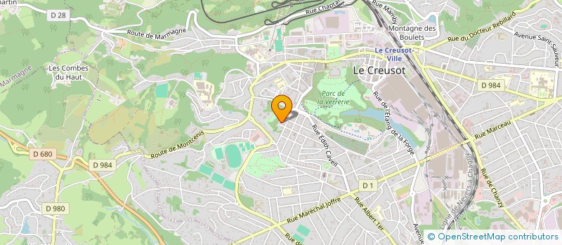 localisation de l'entreprise METHISYS  LE CREUSOT