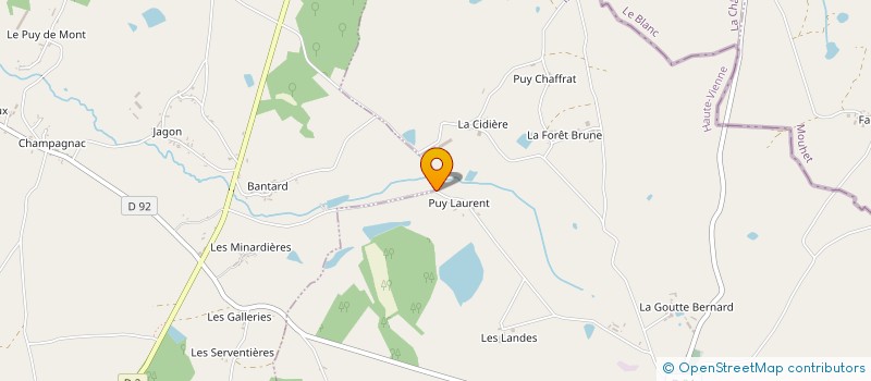 localisation de l'entreprise METHODE AGRICOLE ET TECHNIQUE D'ELEVAGE SIMPLE  LES GRANDS-CHEZEAUX