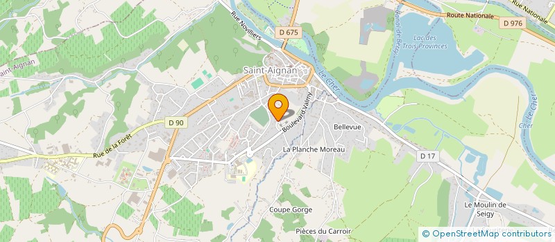 localisation de l'entreprise METHODE ET CREATION à SAINT-AIGNAN