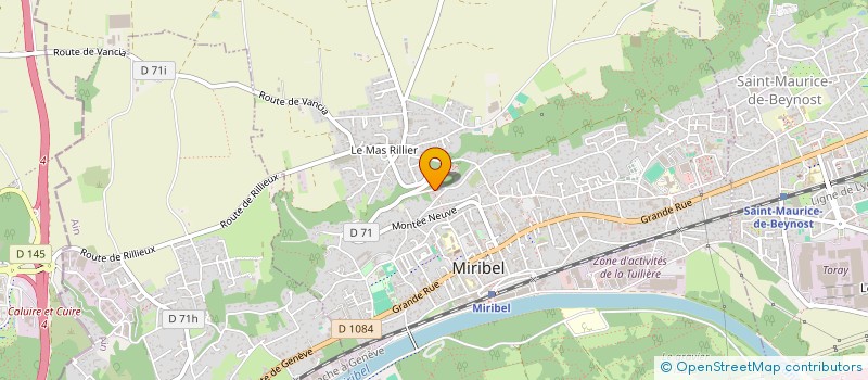 localisation de l'entreprise METHODE PILATES LYON à MIRIBEL