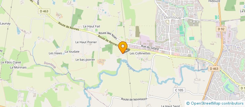 localisation de l'entreprise METHODELEC à DOMLOUP