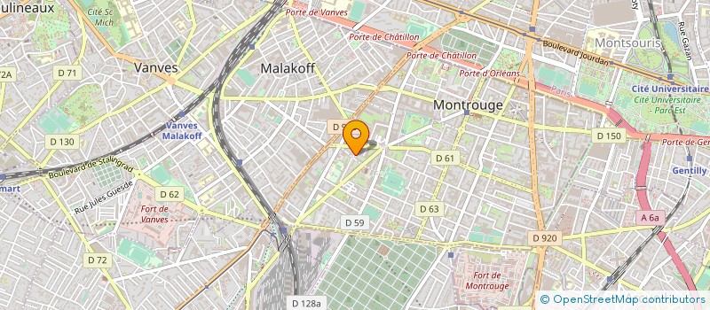 localisation de l'entreprise METHODES ET SYNTHESE  MONTROUGE