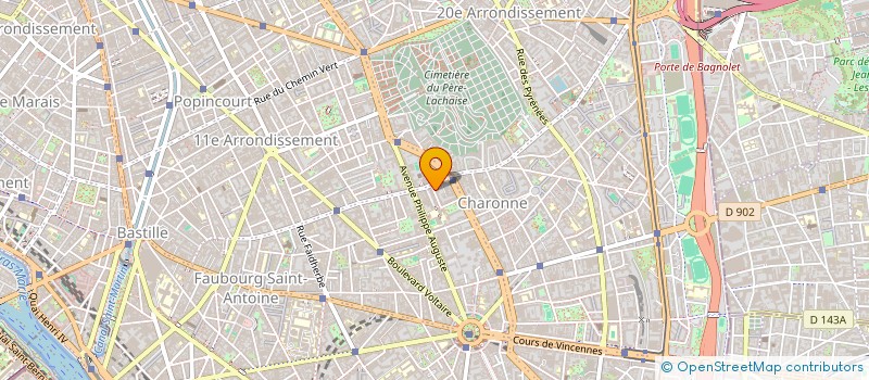 localisation de l'entreprise METHODES ET TECHNIQUES D'ALUMINIUM à PARIS