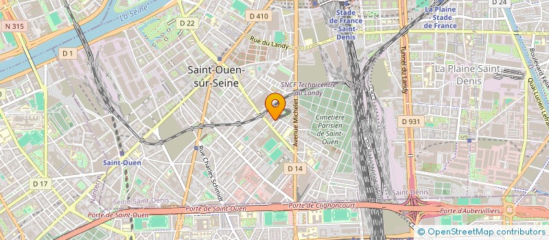 localisation de l'entreprise METHODIK à SAINT-OUEN-SUR-SEINE