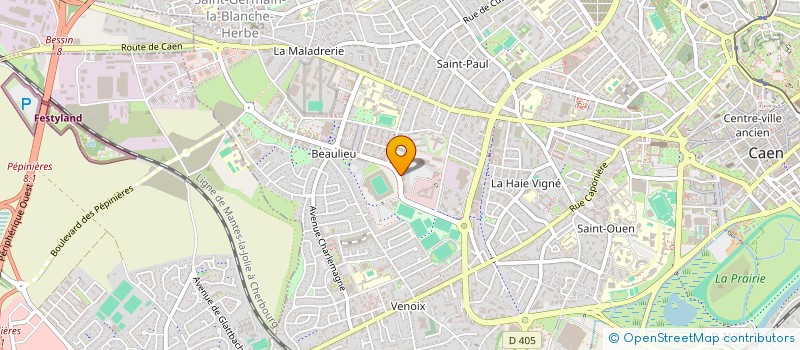 localisation de l'entreprise METHODZ  CAEN