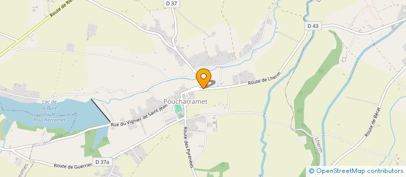 localisation de l'entreprise METI  POUCHARRAMET