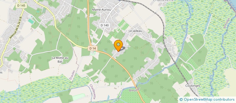 localisation de l'entreprise METI - BAT  CHAILLEVETTE