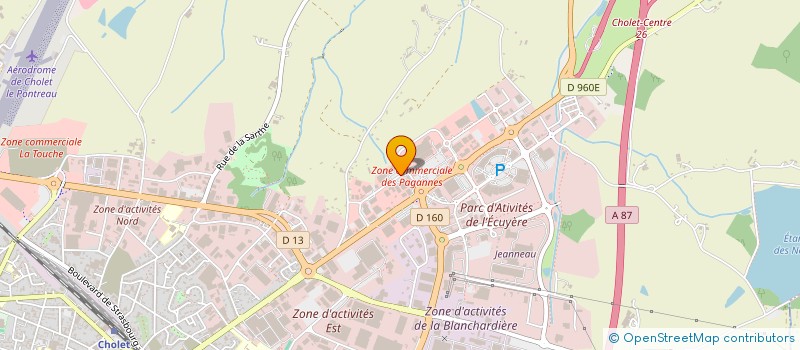 localisation de l'entreprise METIER INTERIM ET CDI CHOLET à CHOLET