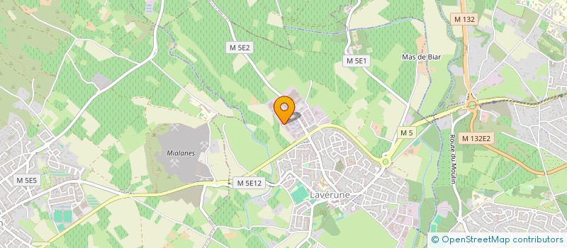 localisation de l'entreprise METIER VALEURS SERVICES à LAVERUNE