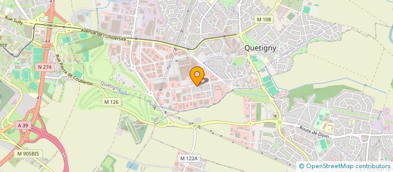 localisation de l'entreprise METIERS à QUETIGNY