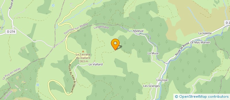localisation de l'entreprise METIERS ART PRODUITS PAYS HAUTE ARDECHE à CHANEAC