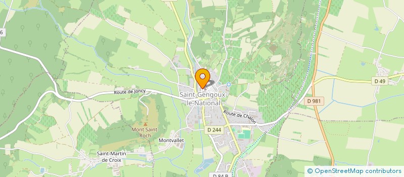 localisation de l'entreprise METIERS D'ART AU PLURIEL à SAINT-GENGOUX-LE-NATIONAL