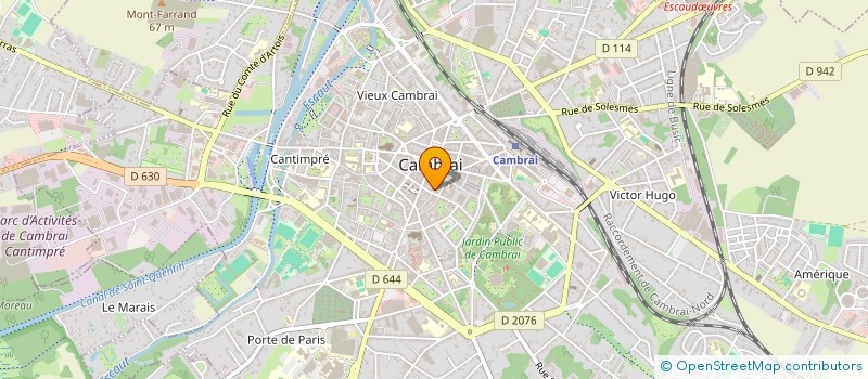 localisation de l'entreprise METIERS D'ART EN CAMBRESIS  CAMBRAI