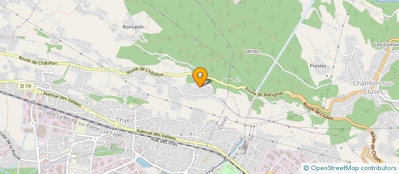 localisation de l'entreprise METIERS D'ART SCHAILA  THYEZ