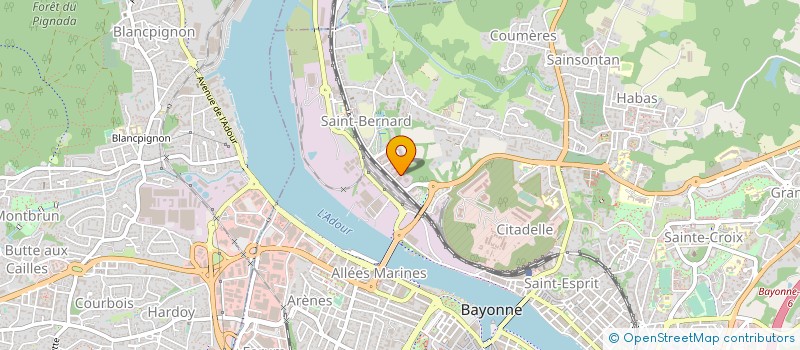 localisation de l'entreprise METIERS DU BATIMENT D'AQUITAINE  BAYONNE