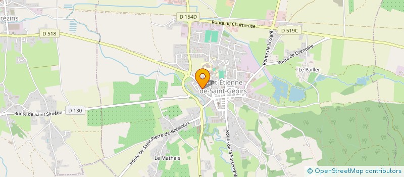 localisation de l'entreprise METIERS DU MEDICO SOCIAL DU SOCIAL DU SANITAIRE DE L'EDUCATIF DU SERVICE ET DE L'ANIMATION à SAINT-ETIENNE-DE-SAINT-GEOIRS