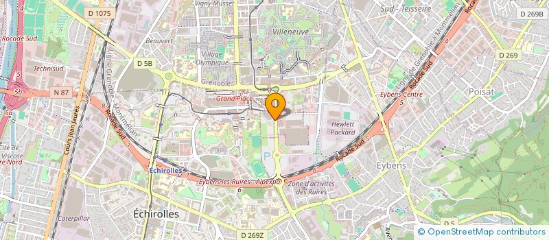 localisation de l'entreprise METIERS GLACE  GRENOBLE