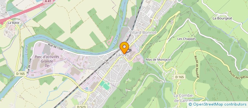 localisation de l'entreprise METIERS RENOVATION RHONE-ALPES  VILLARD-BONNOT